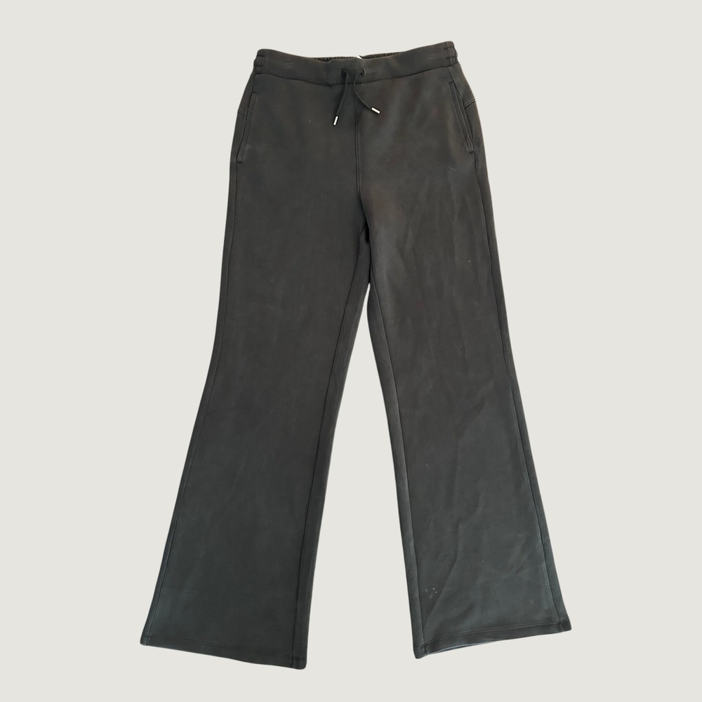 Members Mark Luxe Pant Black Wide Leg Drawstring Lounge Trousers Mens M 1364